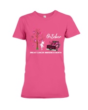 Cancer October Premium Fit Ladies Tee tile