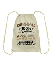 April Girl Drawstring Bag tile