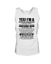 6 yes i am daughter little girl Unisex Tank tile