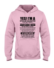 1 yes i am daughter little girl Hooded Sweatshirt tile