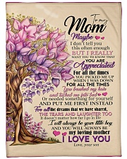 To My Mom Large Fleece Blanket - 60" x 80" front