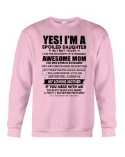 11 yes i am daughter little girl Crewneck Sweatshirt tile