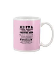 11 yes i am daughter little girl Mug tile