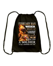 February Man Drawstring Bag tile