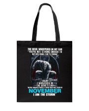 November Man Tote Bag tile