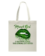 March Girl Tote Bag tile