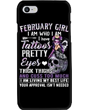 February Girl Phone Case tile