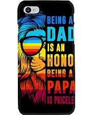 Being A Dad Is An Honor Being A Papa Is Priceless Phone Case tile