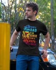 Being A Dad Is An Honor Being A Papa Is Priceless Classic T-Shirt apparel-classic-tshirt-lifestyle-front-44