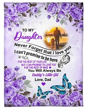 To My Daughter Small Fleece Blanket - 30" x 40" front