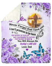 To My Daughter Sherpa Fleece Blanket tile