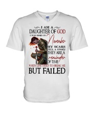 November Girl V-Neck T-Shirt tile