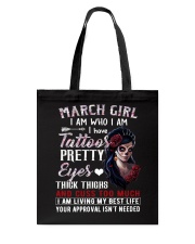 March Girl Tote Bag tile