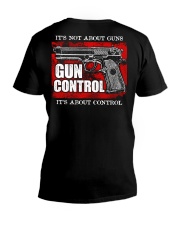 It's Not About Guns V-Neck T-Shirt tile