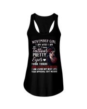 November Girl Ladies Flowy Tank tile