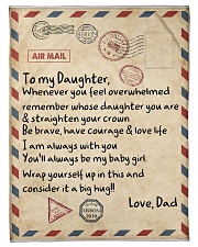 To My Daughter Small Fleece Blanket - 30" x 40" front