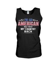 My Country Back Unisex Tank tile