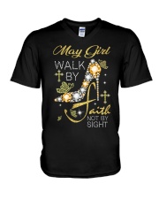May Girl V-Neck T-Shirt tile