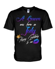July Girl V-Neck T-Shirt tile