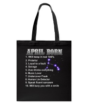 April Music Lover Tote Bag tile