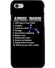 April Music Lover Phone Case tile