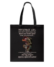 November Girl Tote Bag tile
