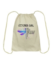 October Girl Drawstring Bag tile