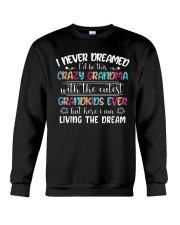 Crazy Grandma And Grandkids Crewneck Sweatshirt tile