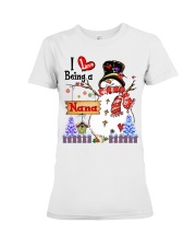 I love being a nana Premium Fit Ladies Tee tile
