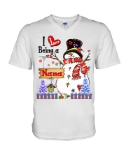 I love being a nana V-Neck T-Shirt tile