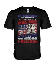 Jesus Christ V-Neck T-Shirt tile