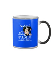 April Girl Color Changing Mug tile