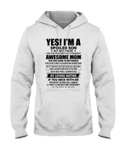 9 yes i am awesome mom Hooded Sweatshirt tile