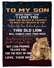 To My Son - Mom Small Fleece Blanket - 30" x 40" front