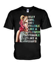 May Girl V-Neck T-Shirt tile