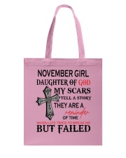 November Girl Tote Bag tile