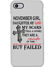 November Girl Phone Case tile