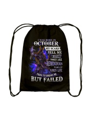 October Man Drawstring Bag tile