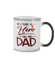 I Have A Hero I Call Him Dad Color Changing Mug tile