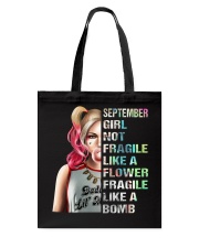 September Girl Tote Bag tile
