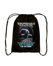 October Man Drawstring Bag tile