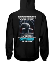 October Man Hooded Sweatshirt back