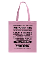 10 LIKE A QUEEN Tote Bag tile