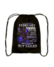February Man Drawstring Bag tile