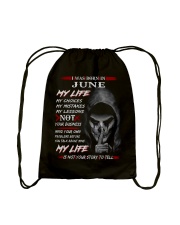 June Man Drawstring Bag tile