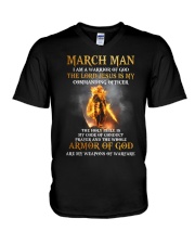 March Man V-Neck T-Shirt tile