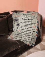 To My Mom Small Fleece Blanket - 30" x 40" aos-coral-fleece-blanket-30x40-lifestyle-front-05