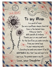 To My Mom Small Fleece Blanket - 30" x 40" front