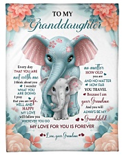 To My Granddaughter Fleece Blanket tile