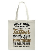 June Girl Tote Bag tile